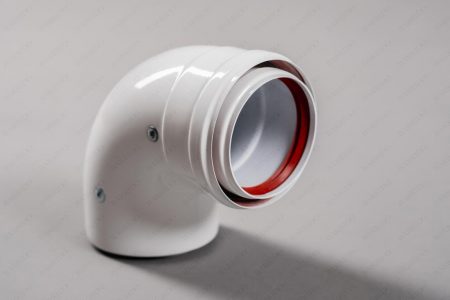 Отвод алюминиевый 90 град. с теплоизоляцией Ø 80-100 Отвод алюминиевый 90 град. с теплоизоляцией Ø 80-100